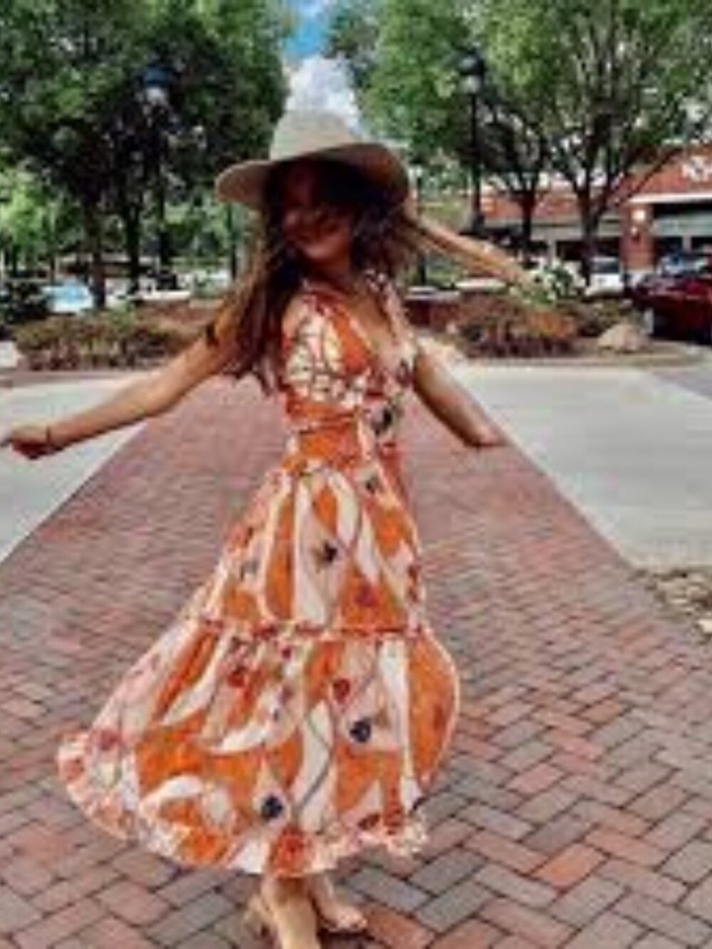 fab'rik Boho Tiered Ruffle Maxi Dress — Equestrian Scarf Print — Size S